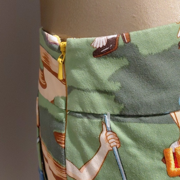 Loudmouth Ladies Women's Retro Golf Print Mini Skort - Picture 6 of 8